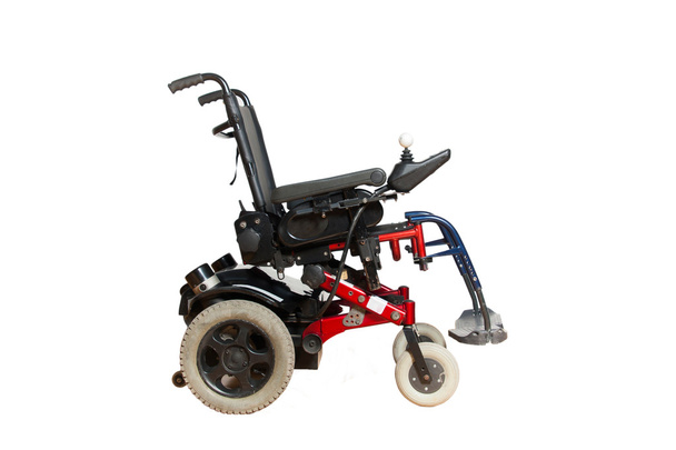 motorisierter Rollstuhl für Wegwerfmenschen - Foto, Bild