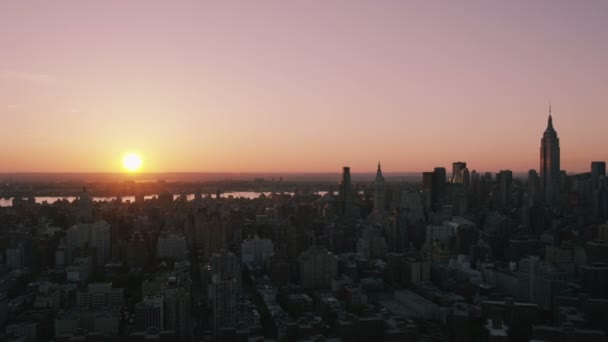 New York City bij zonsondergang - Video