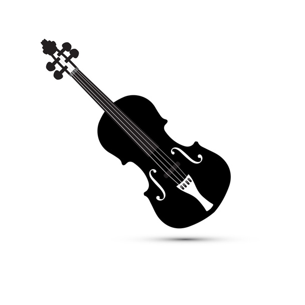 Violin on a white background, vector illustration - Διάνυσμα, εικόνα
