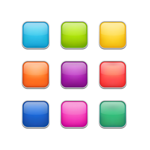Color buttons - Vetor, Imagem
