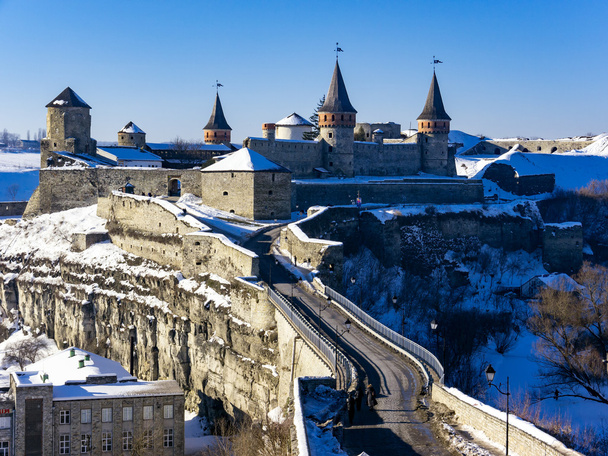 Middeleeuws kasteel op Kamenets-Podolsky - Foto, afbeelding