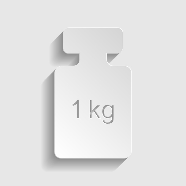 Weight simple Icon - Vector, Image