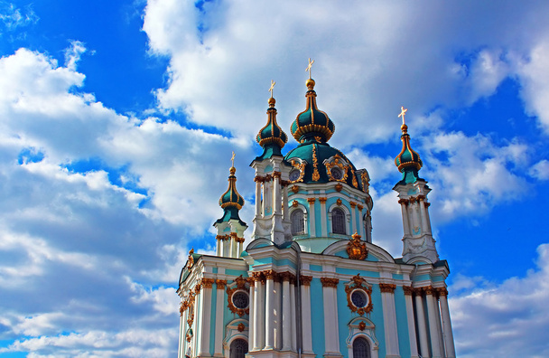 Свято-Андреевская православная церковь Растрелли в Киеве, Украина
 - Фото, изображение