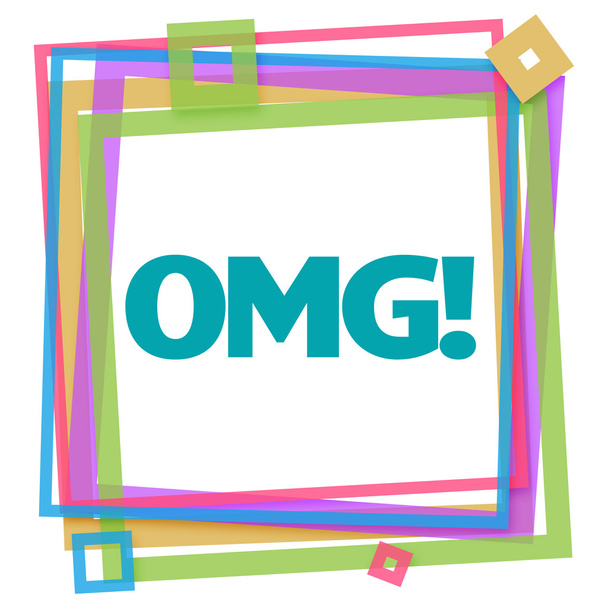 OMG marco colorido
  - Foto, Imagen