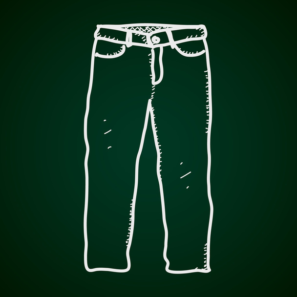 Egyszerű doodle a nadrág - Vektor, kép