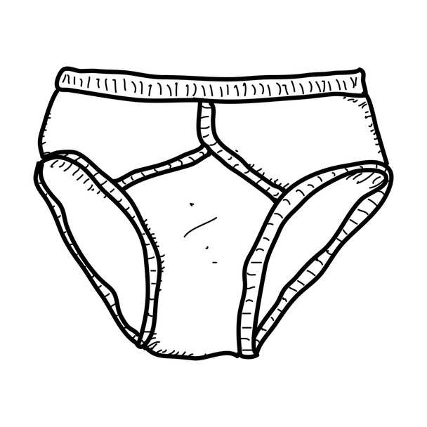 Simple doodle of a pair of pants - Vector, Image