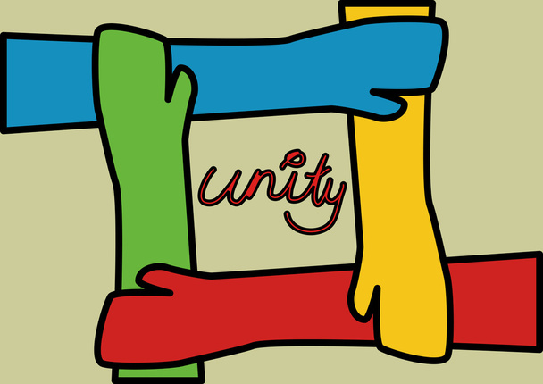jednota v barvách - Vektor, obrázek