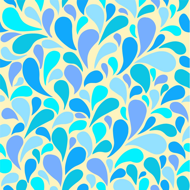 seamless background bright blue drops - Vector, Image