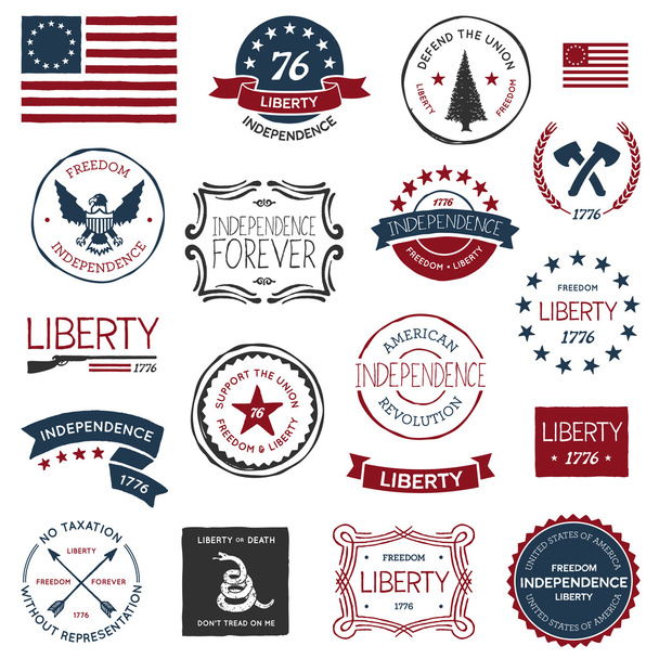 American revolution designs - Vector, Image