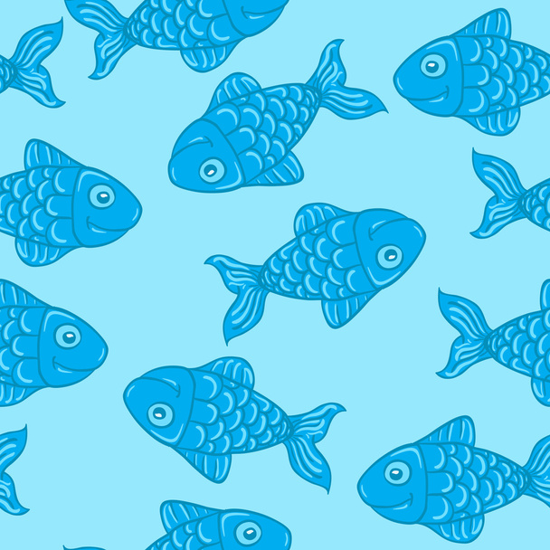 fish seamless pattern - Vector, Image