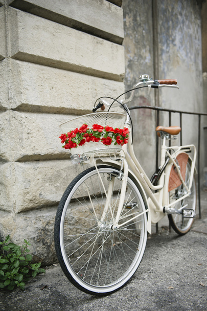 Bicicleta florida na Itália
 - Foto, Imagem