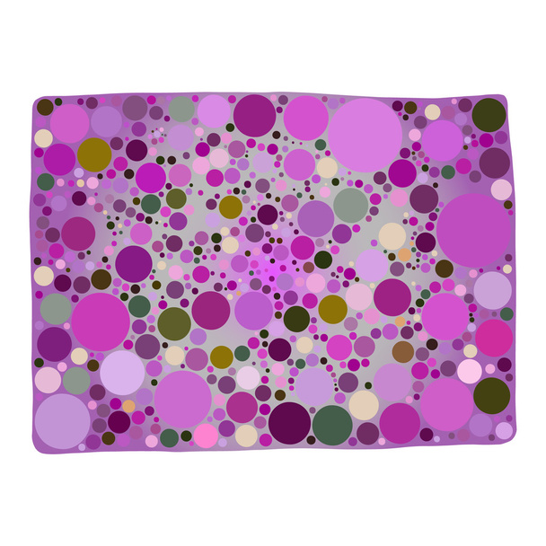 Imagen vectorial de círculos púrpura sobre un fondo gris. - Vector, imagen