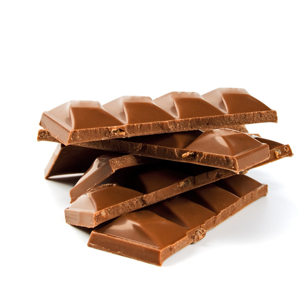 Pile of milk chocolate - Foto, Imagem