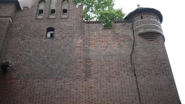 Schloss des Deutschen Ordens in Marienburg, Polen - Filmmaterial, Video