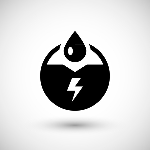 Villamos energia ikon keletkezése - Vektor, kép