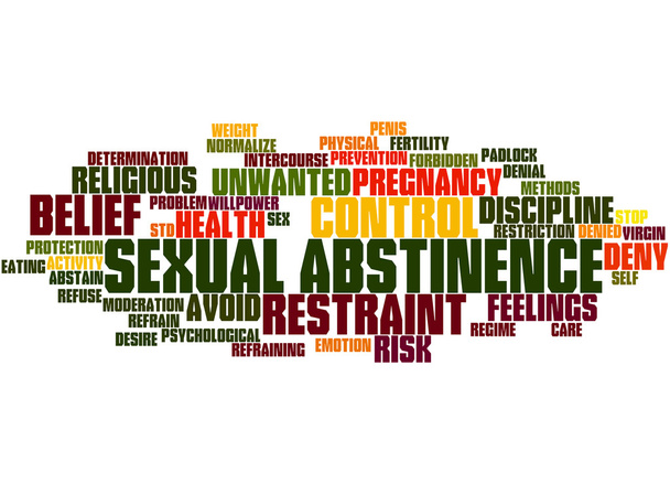 Sexuální Abstinence, slovo mrak koncepce 5 - Fotografie, Obrázek