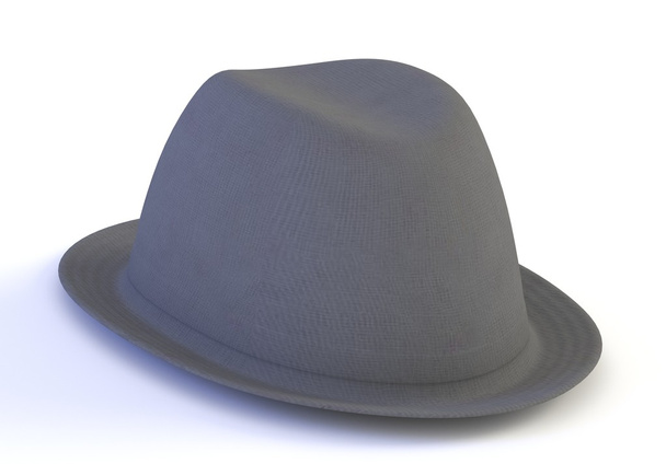 3D render szürke kalap - Fotó, kép
