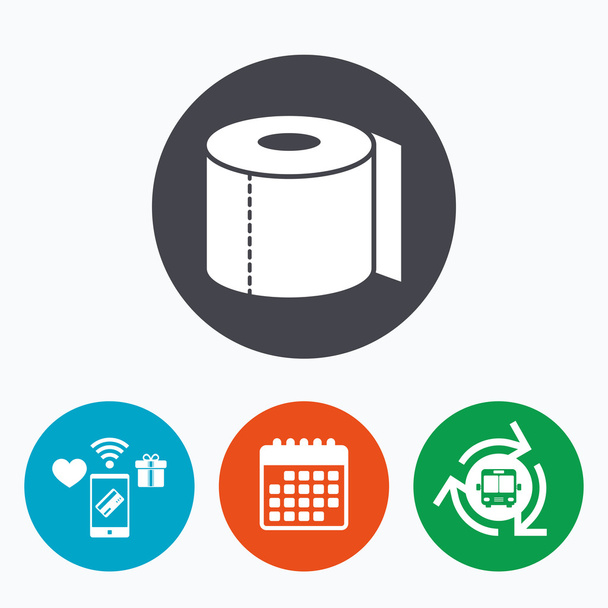 Toilet paper sign icon.   - Vector, afbeelding