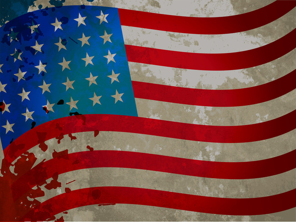 Bandeira americana com padrão grungy para dia independente
. - Vetor, Imagem