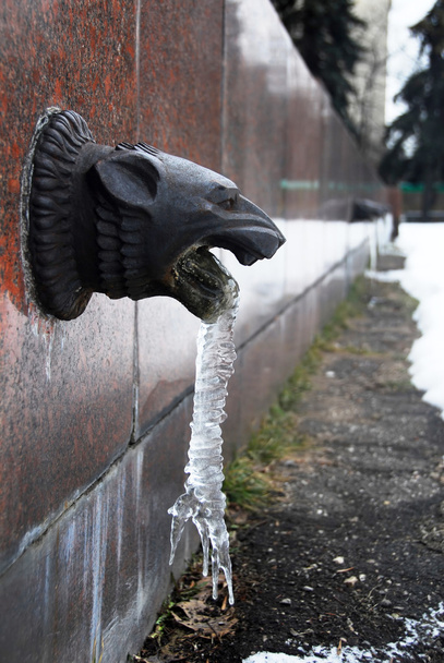 凍った水を装飾的なアーキテクチャ詳細 - 写真・画像