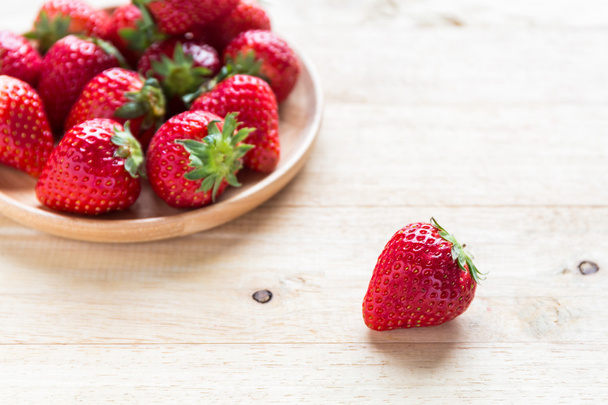 Close up fresh strawberries. - Foto, Imagem