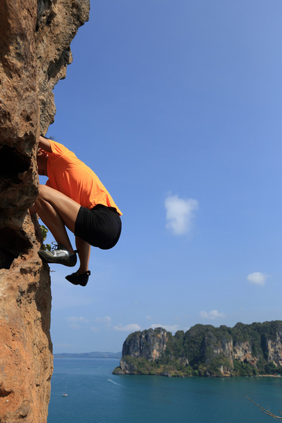 Mujer escalador de roca
  - Foto, imagen