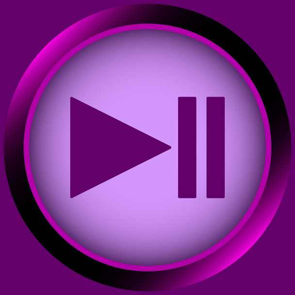 Symbol violett Pause Symbol - Vektor, Bild
