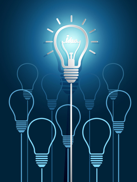 light bulb ideas - Vecteur, image