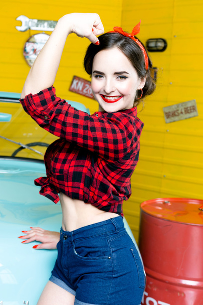 Woman With Pinup Style  - 写真・画像