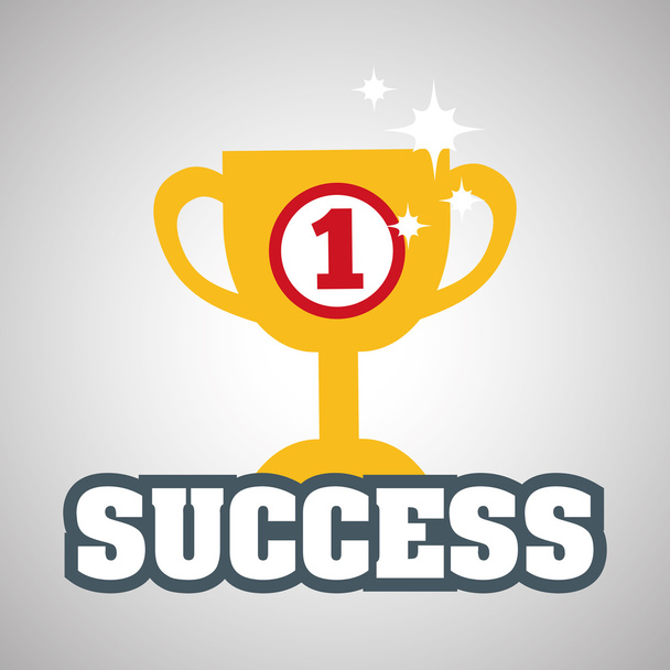 Flat illustration about success design, business related - Vector, Image