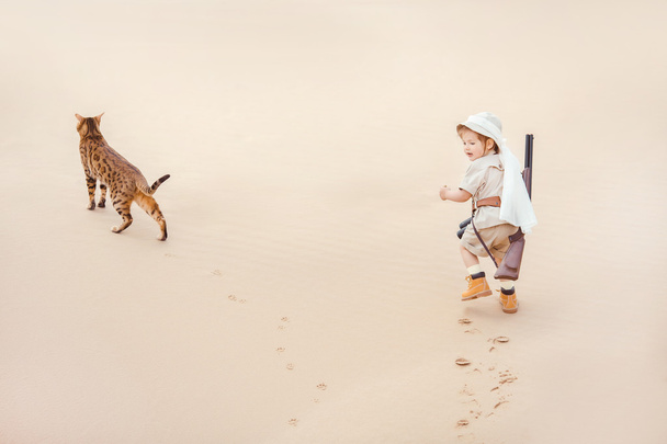 Big advantures in desert - Valokuva, kuva