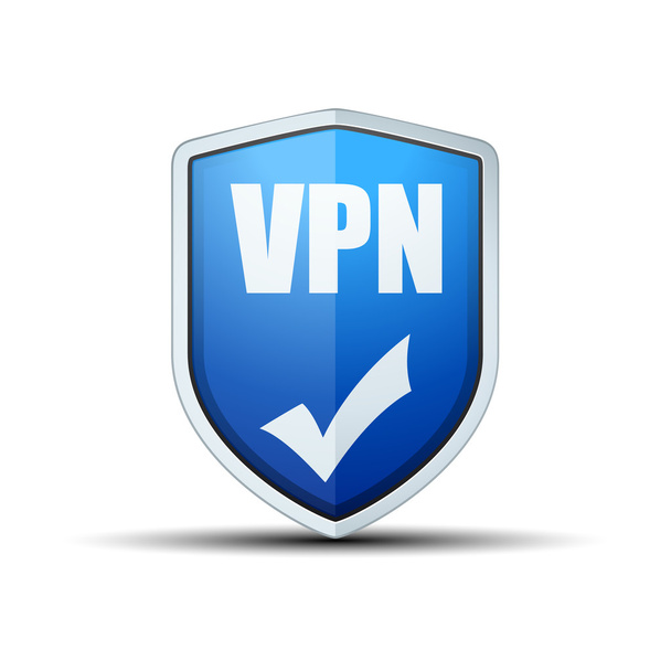 Señal de escudo de seguridad VPN
 - Vector, imagen