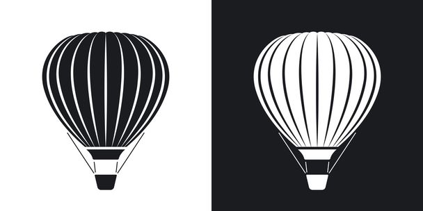 Heißluftballon-Ikonen.   - Vektor, Bild