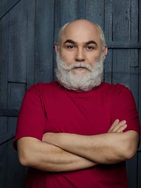 Bearded old man - Φωτογραφία, εικόνα