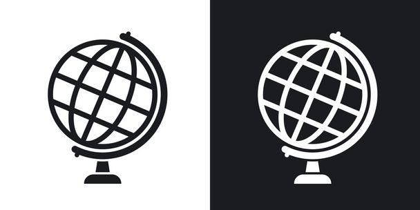 Icônes du globe mondial
  - Vecteur, image