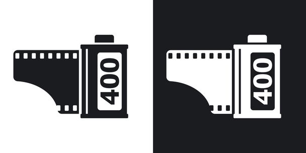 Camera film roll icons  - Vector, Image