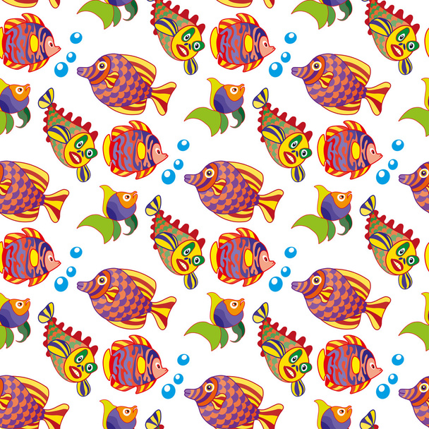  pattern with fishes - Φωτογραφία, εικόνα