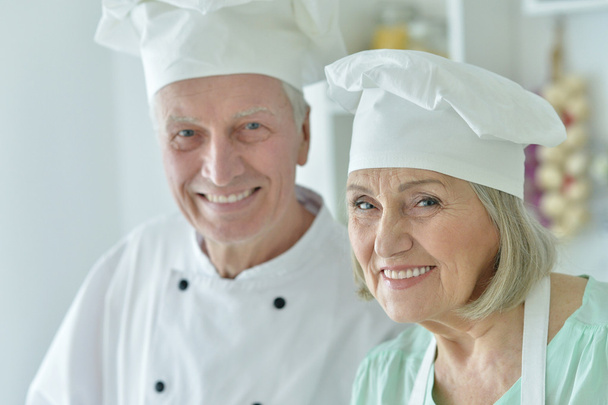 Senior chefs couple - Фото, изображение