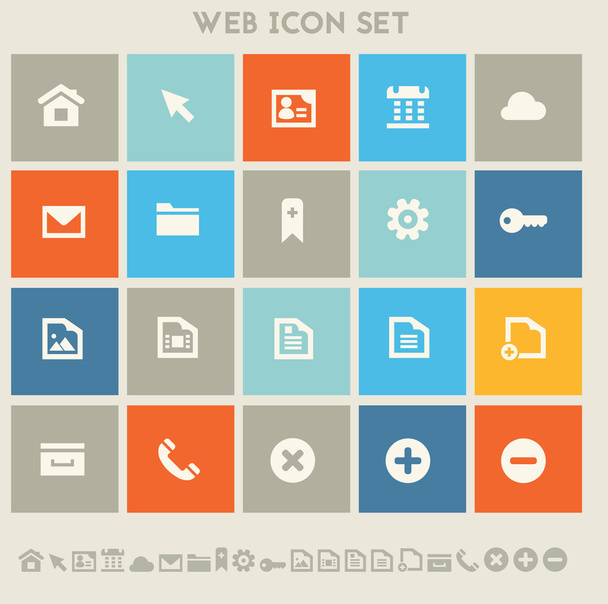 web icon set. - Vector, afbeelding