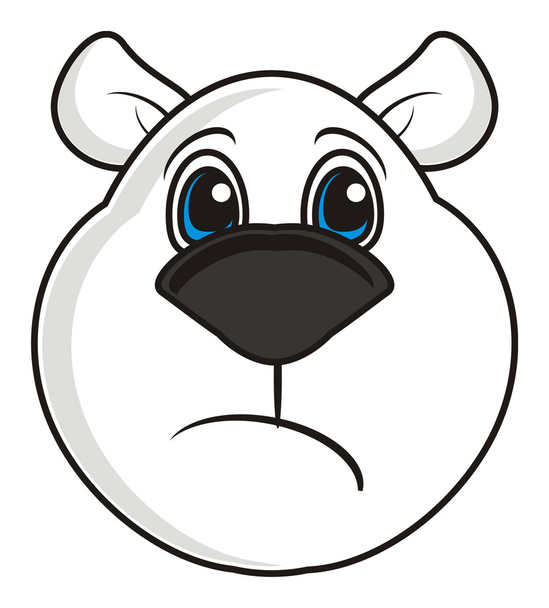 white bear muzzle sad - Photo, Image