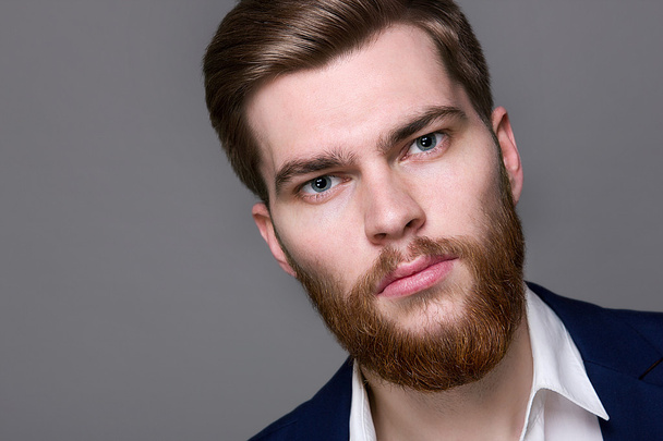 Male Model big red beard - Photo, image
