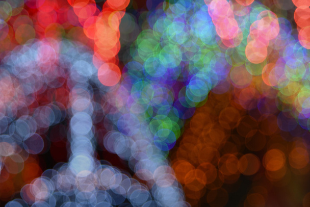 Colorful defocused bokeh lights - 写真・画像