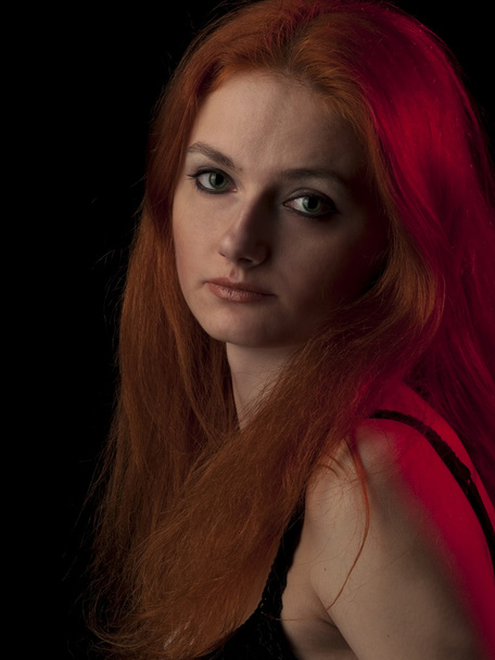 Red-haired beauty - Фото, изображение