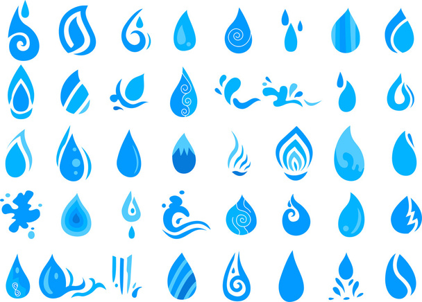 collection of water icon - Вектор, зображення