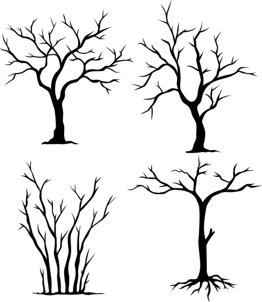 ölü ağaç topluluğu - Vektör, Görsel