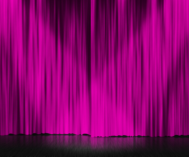 violetten Vorhang Bühnenhintergrund - Foto, Bild