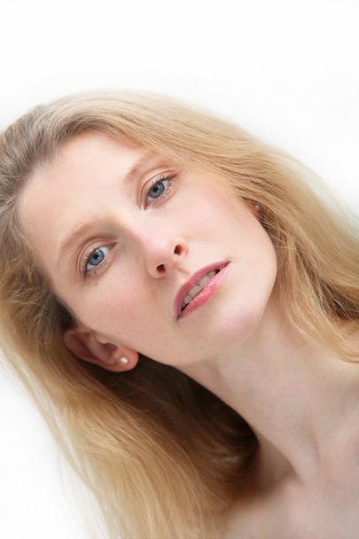 Portrait of blonde woman with blue eyes - Foto, Bild