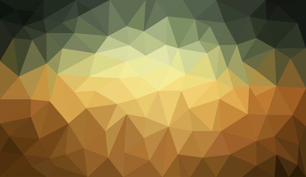 Green Brown Gradient abstract polygon background - Vector, Image