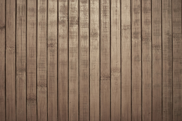 Shield with a large number of parallel wooden logs texture. Wood blinds. - Foto, imagen