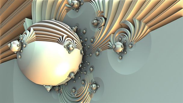 composición con elementos fractales
 - Foto, imagen